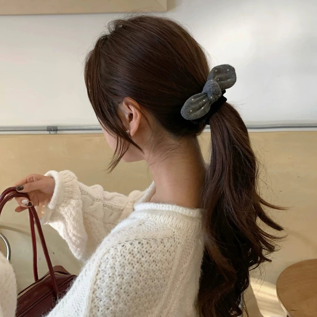 简约风日韩少女风发圈发绳ins小香风优雅发圈饰品