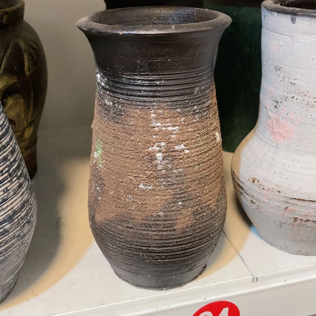 红陶无孔无孔口径10高度23