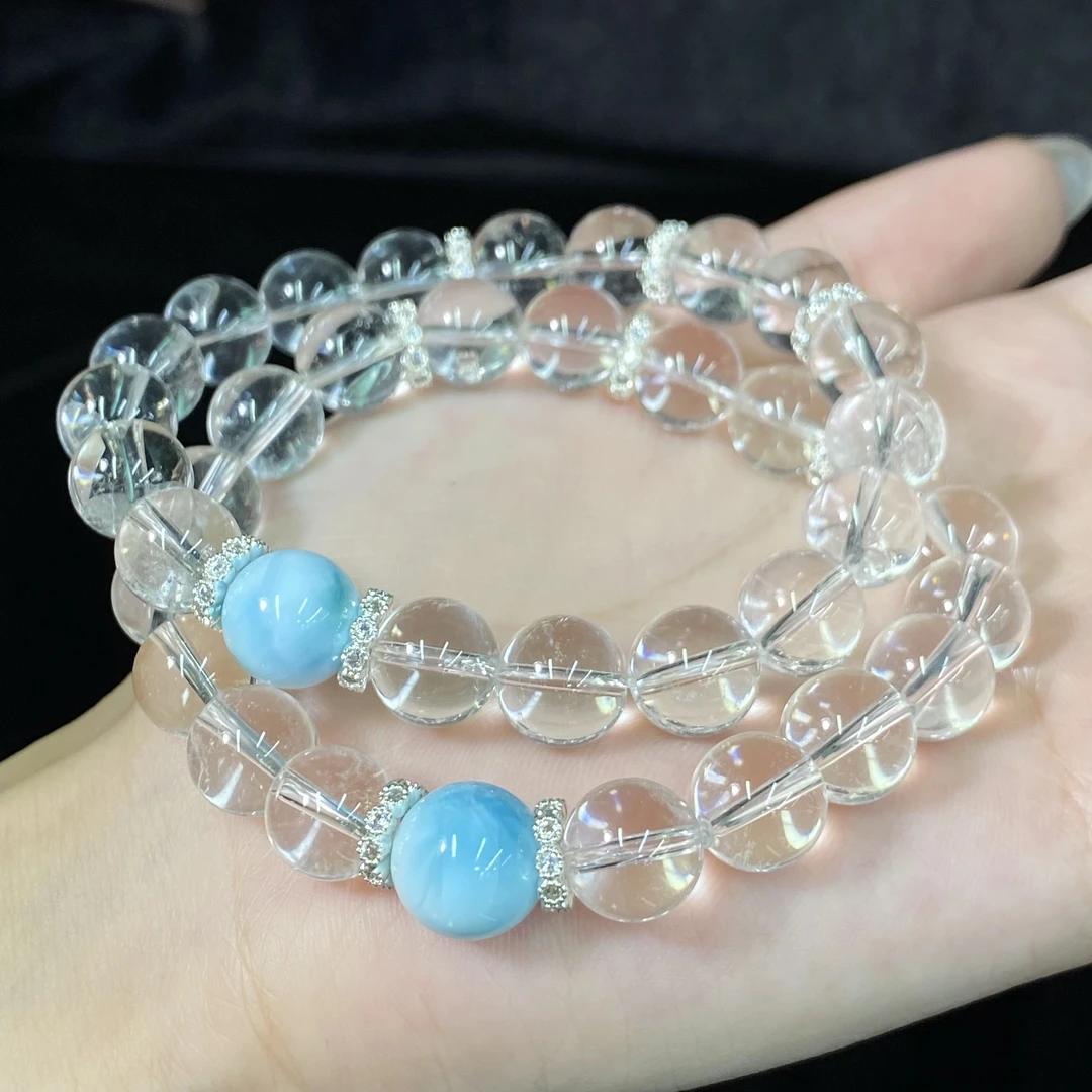 【星浩好物】白水晶diy手串-QT63L34【多样性发一件】10mm