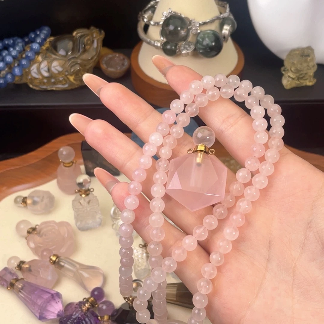 未镶嵌颈饰水晶m****媛天然水晶吊坠298