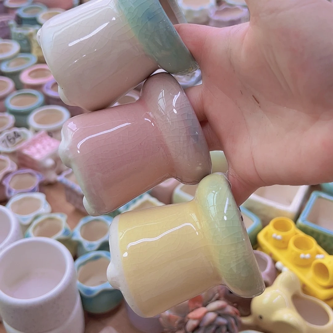 陶瓷花盆当场满12包邮