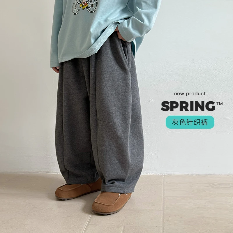 春季新品现货 ivan家童装2025男童女童中大童韩版卫裤 昕dz4485