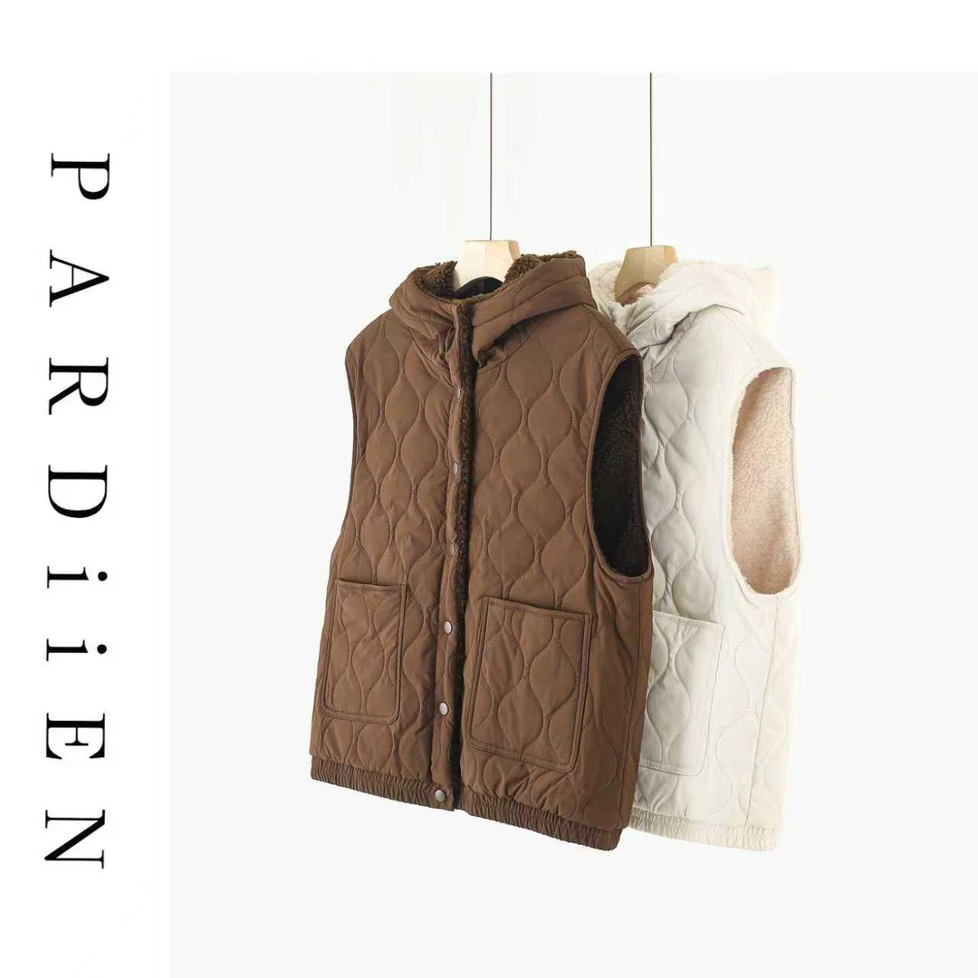 【北总严选】帕迪恩两面穿葫芦格连帽马甲25PD-192795