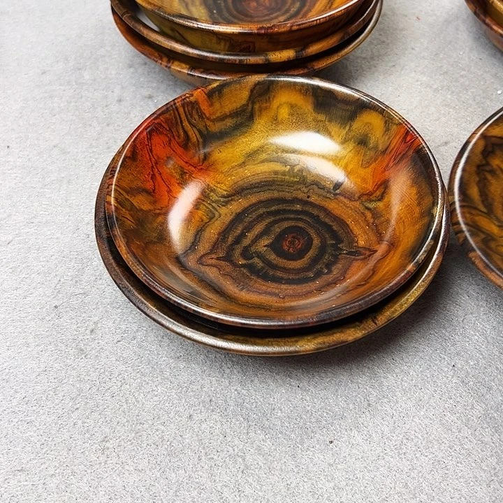 仙*掌老挝大红酸枝碗六个