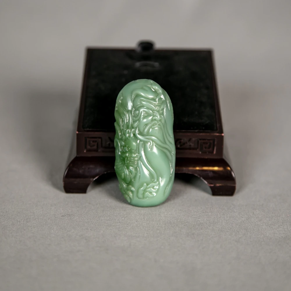 和田玉碧玉雕刻挂件WY10091