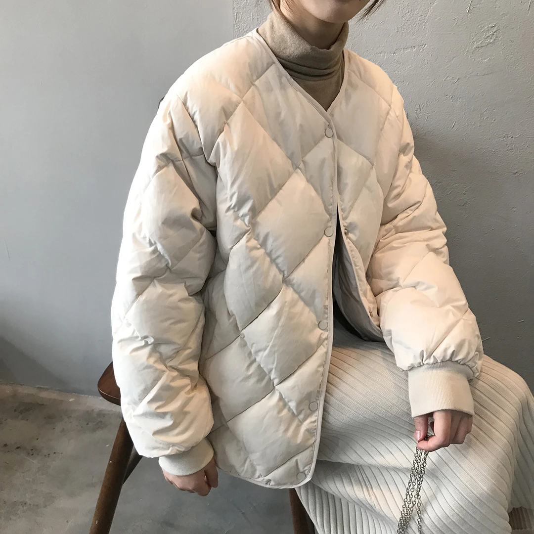 纯色冬季时尚棉服外套常规款（直播间扣号专用）