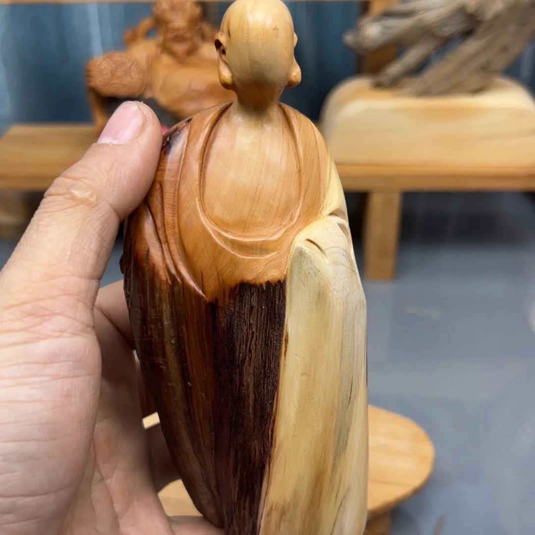 四***）木崖柏木摆件手把件，