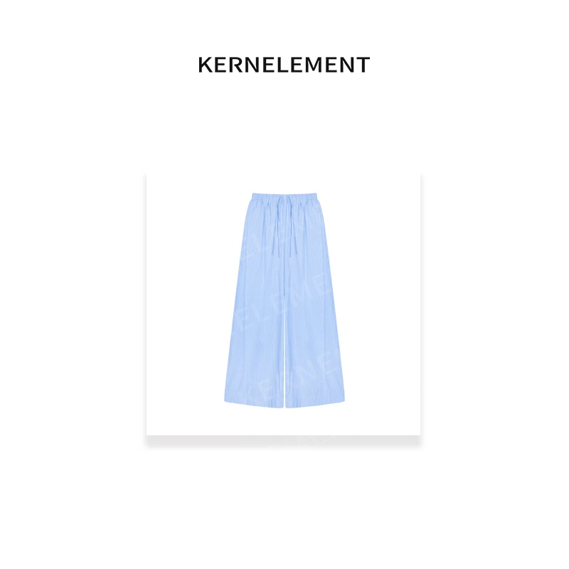 KE【罗马假日pants】条纹休闲裤PSM01