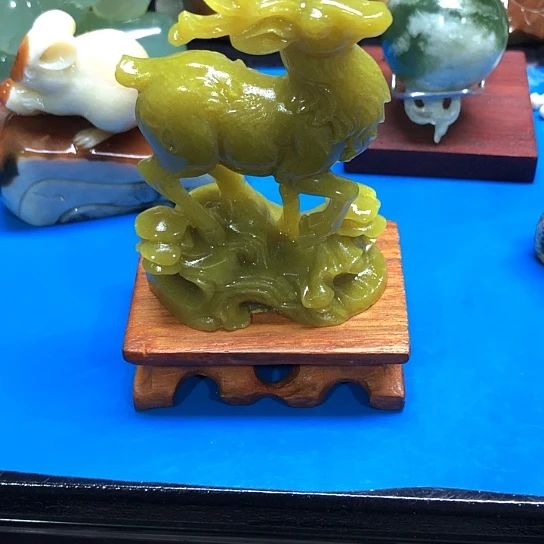 台***膏石材家居装饰摆件发洋财