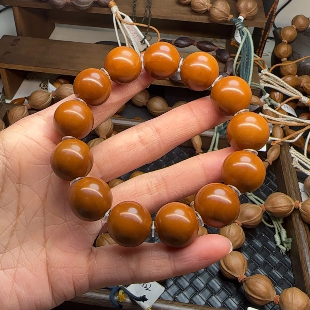 手串橄榄核07。1.7精品正圆光珠