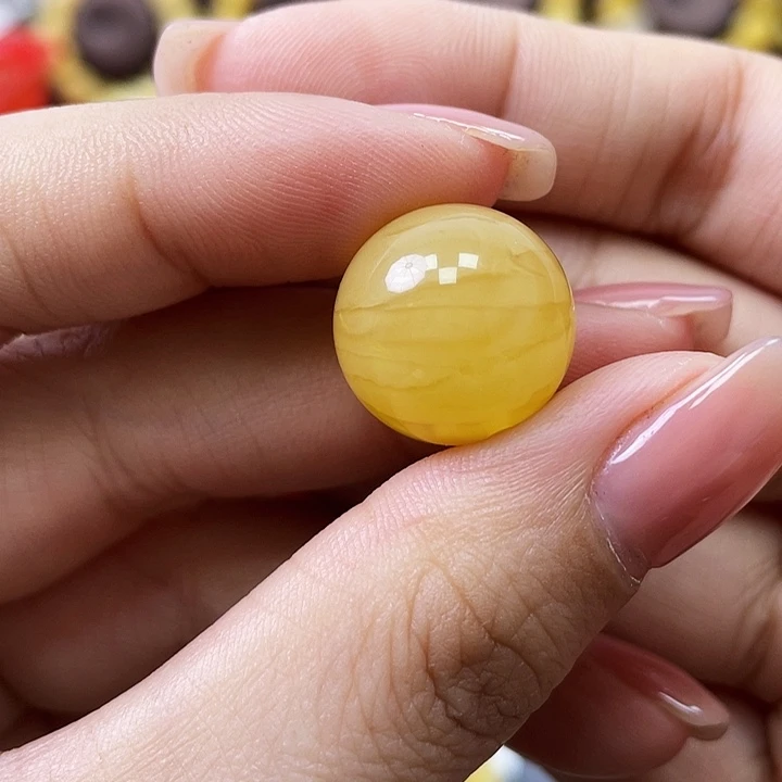 琥珀珠宝奇石未镶嵌单珠尺寸16.3mm