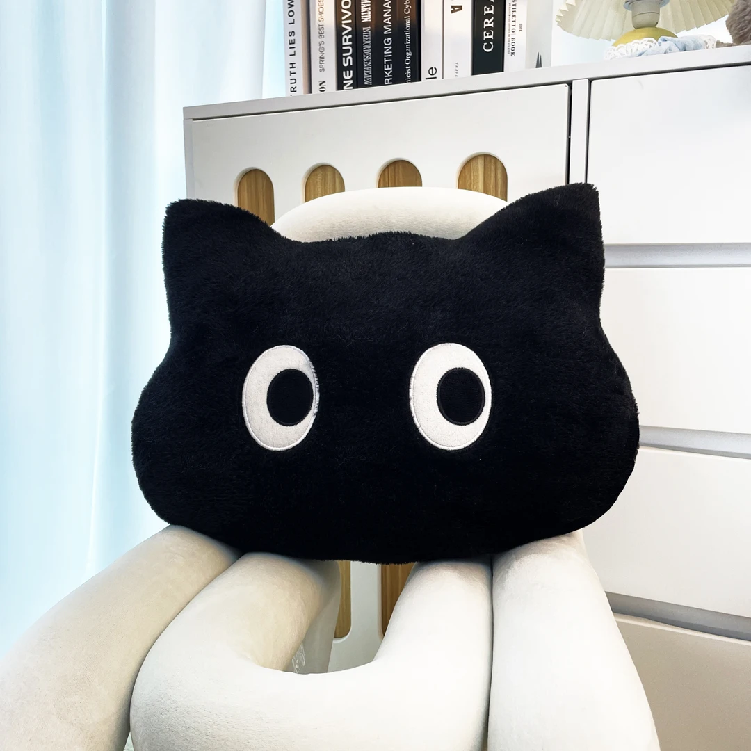 猫头可爱毛绒公仔玩偶玩具抱枕腰靠床搭子 有问题联系客服