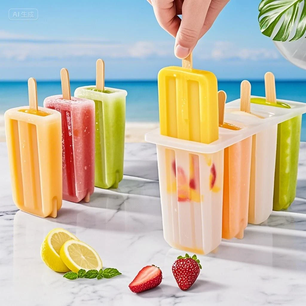 自制雪糕模具一整套冰棒模具冰激凌盒冰棍大容量可爱冰糕专用冰格