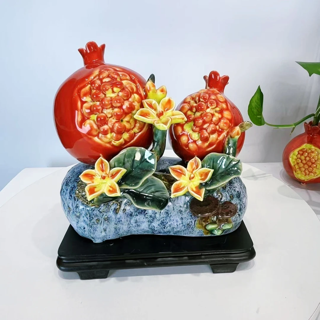多子多福石榴石湾公仔陶瓷家居装饰品摆件摆设工艺品创意送礼推荐