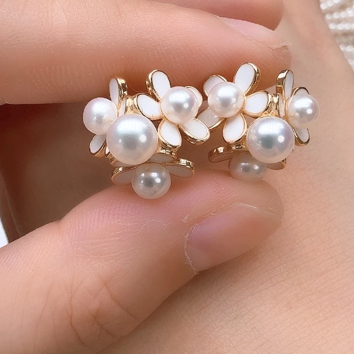 未镶嵌淡水珍珠耳饰