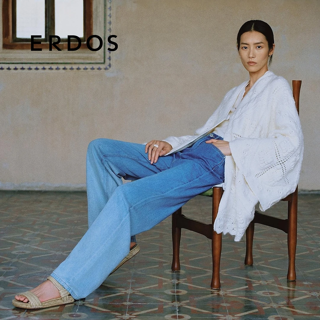 【刘雯同款】ERDOS 绒毛立体镂空针织廓形开衫【铃兰花语】25年春新品