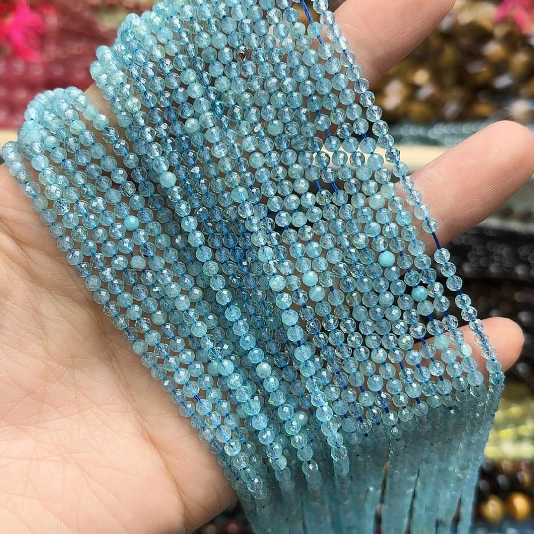 玛瑙/玉髓未镶嵌珠宝半成品卡3蓝托帕切一条