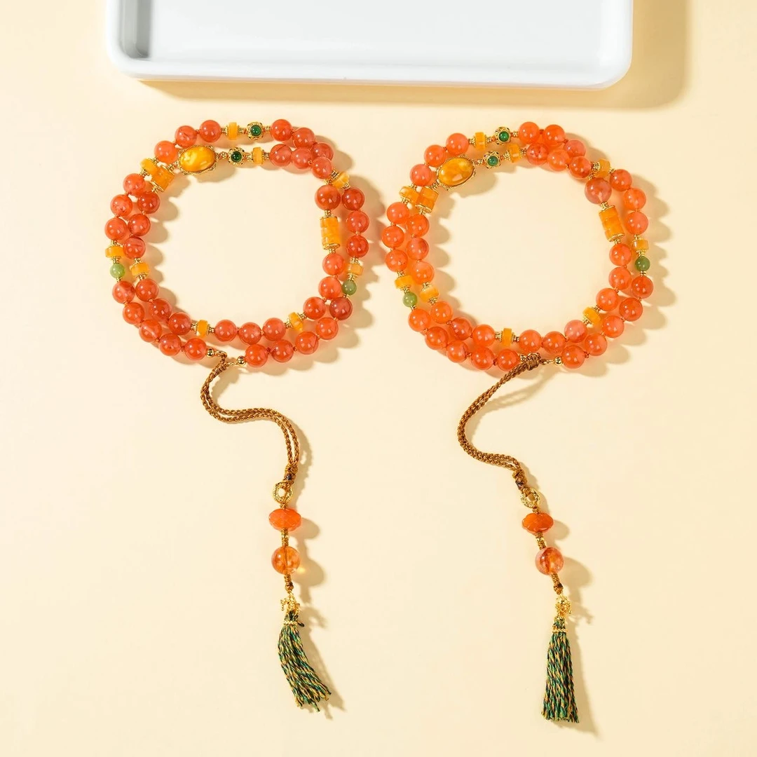 【云上】南红玛瑙DIY项链-多样性发其一-9mm-DS72742（甄选）