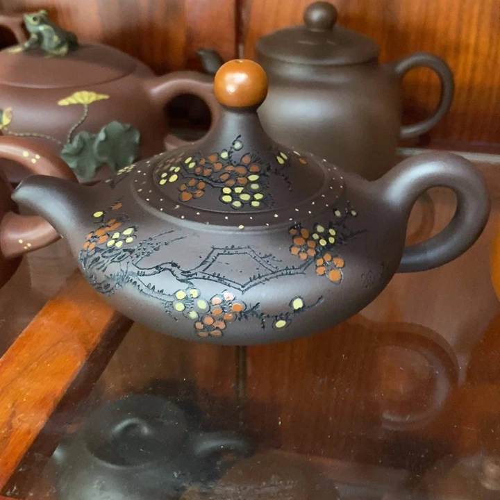 紫砂茶壶一品红260cc原矿老紫泥特价