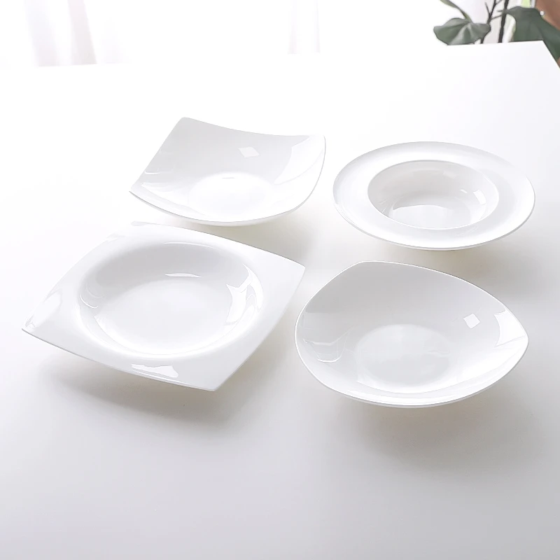 【精选骨瓷】混搭异型盘子组合家用菜盘子创意陶瓷商用酒店餐盘餐具