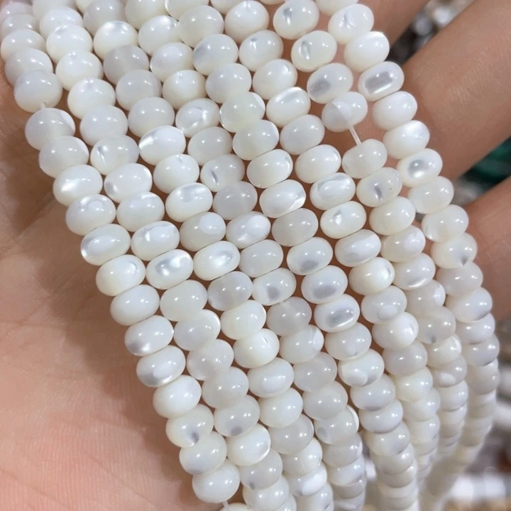 贝壳非金属一条6mm马体螺算盘珠