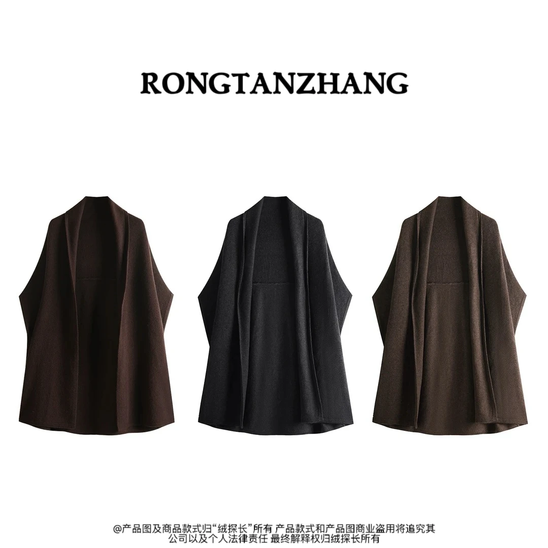 【随性慵懒】秋冬款100%绵羊毛青果领休闲百搭开衫毛衣YN3336