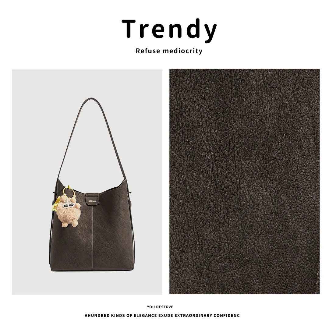 星期六水桶包女2025新款包包女爆款单肩包通勤生日七夕礼物送女友