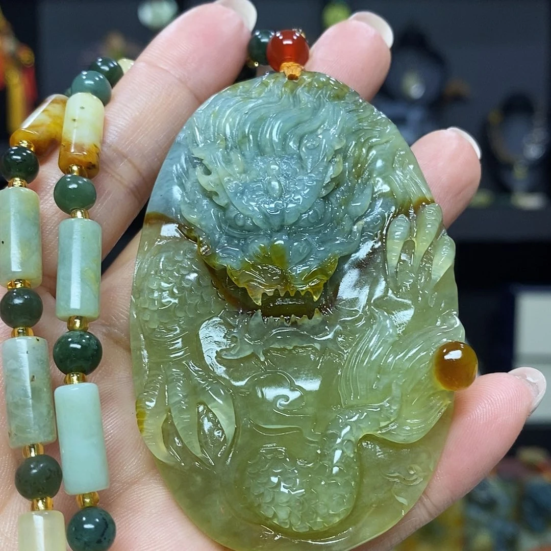 未镶嵌岫玉挂件吊坠项链