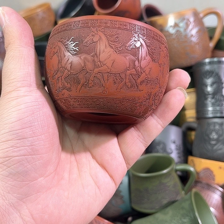 茶杯紫砂全手工紫砂主人杯