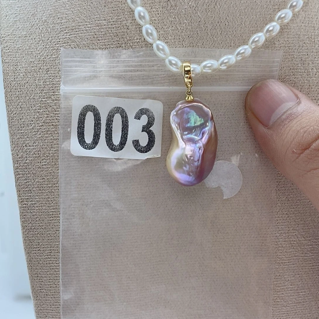 颈饰合金淡水珍珠