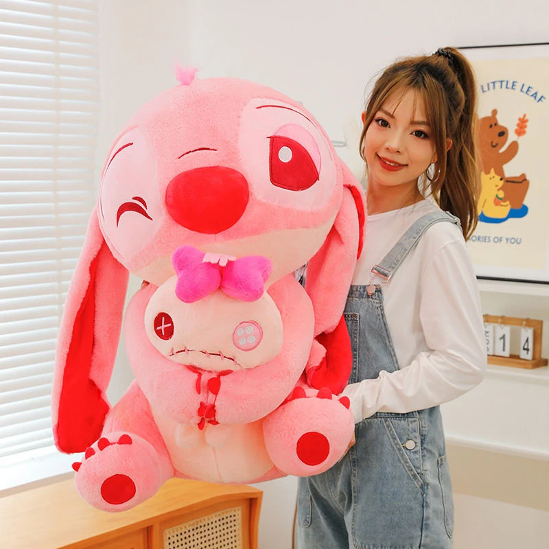 抱小金史迪仔公仔玩偶毛绒玩具樱花色物语系列送女友送闺蜜礼物哦