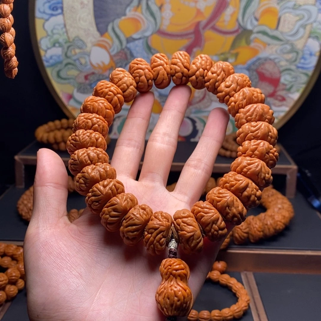 手串桃核龙纹桃核豹子头