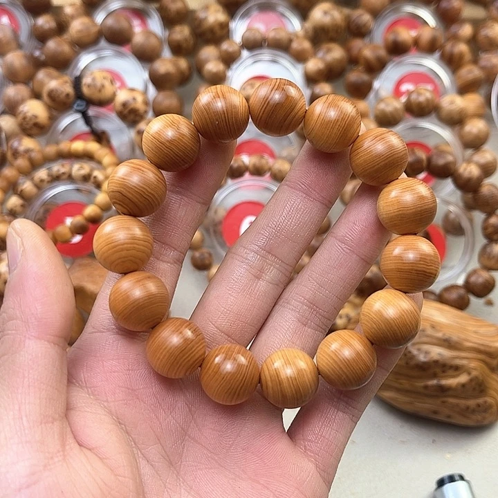 柏木（崖柏）手串/手链1.5鸡油黄