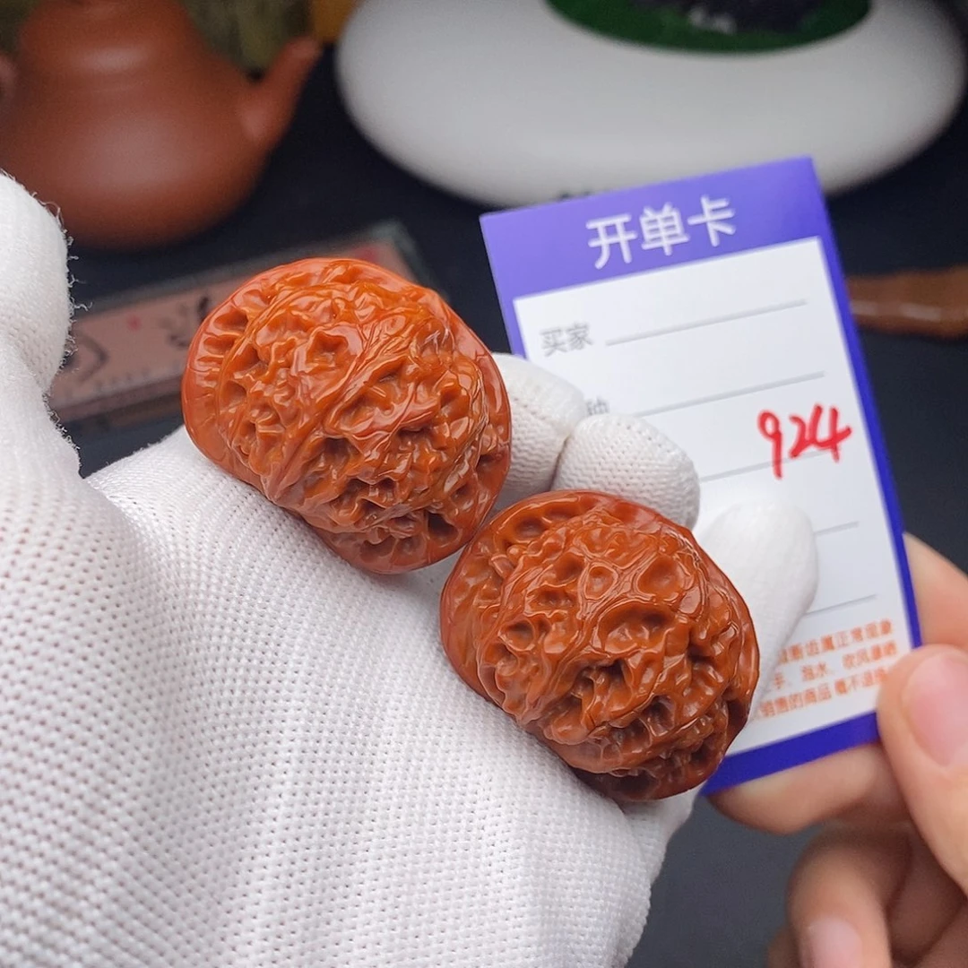 文玩核桃把件40宫灯924