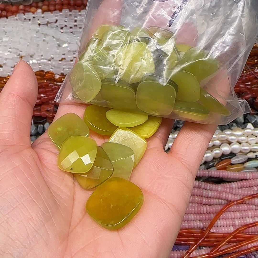 玛瑙/玉髓合金珠宝半成品岫玉打包一份