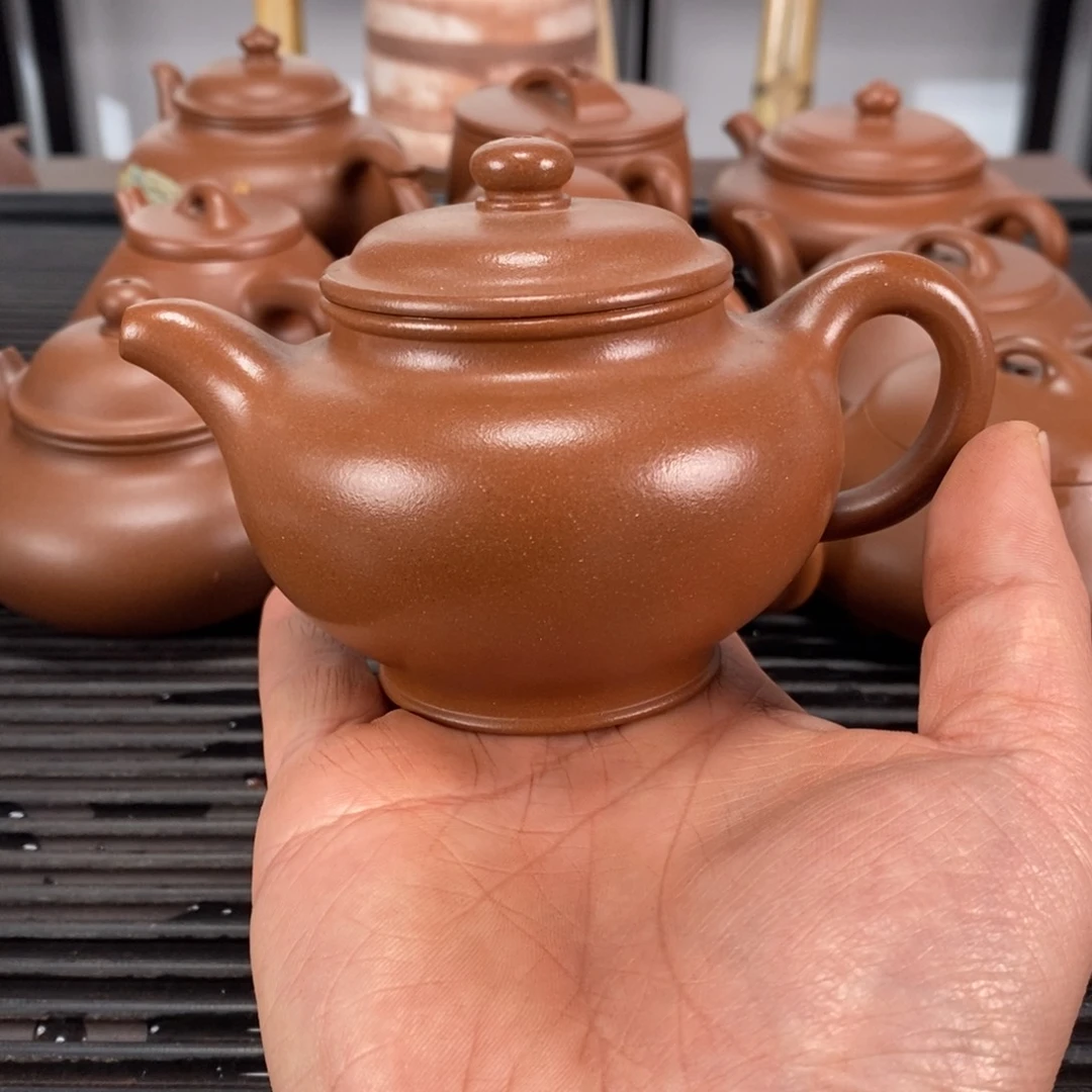 紫砂茶壶台西紫泥掇只容量180CC