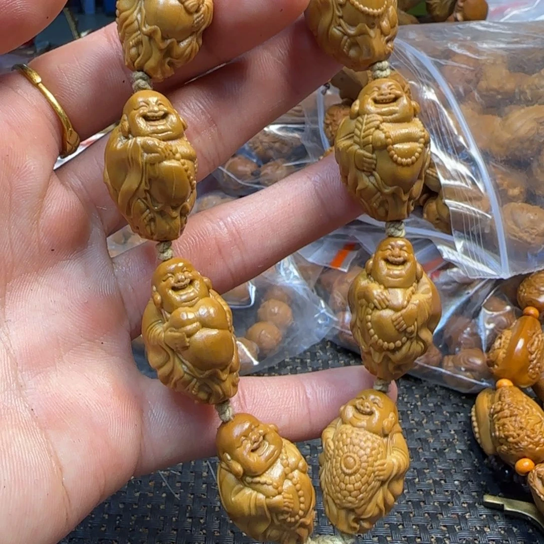 橄榄核手串/手链瑞兽弥勒
