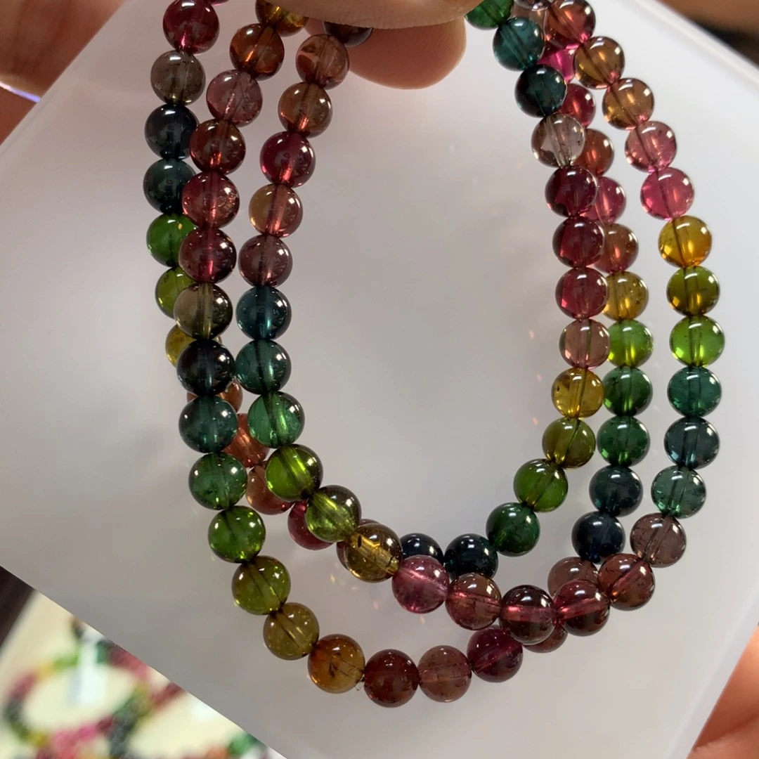 未镶嵌手链碧玺5.9左右