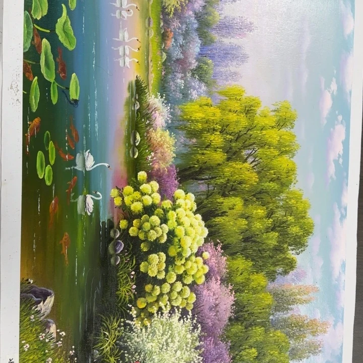 油画在一起的时候就会有