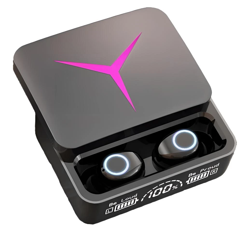 新款降噪电竞游戏真无线蓝牙耳机超长续航大电量显示适用小米华为