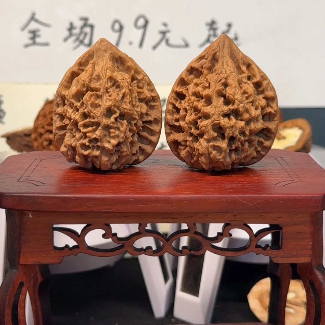 小***怪文玩核桃把件43尺官帽全品无药无修原生态