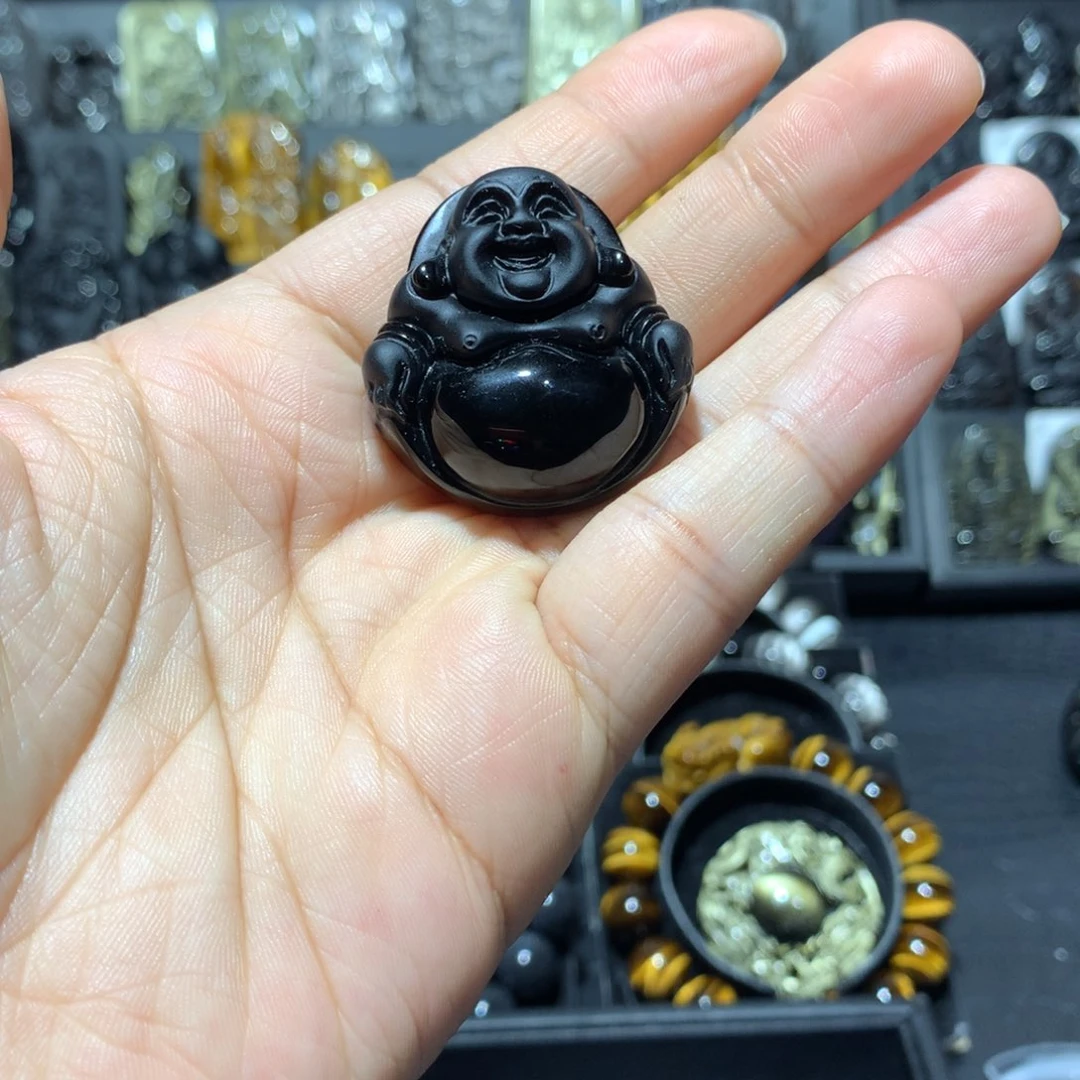 黑曜岩颈饰未镶嵌熠**辉