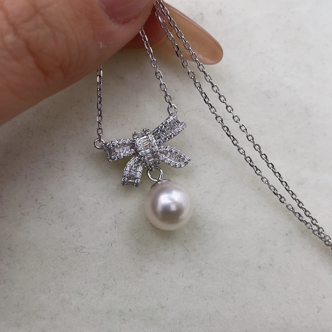 颈饰海水珍珠银S925镶嵌