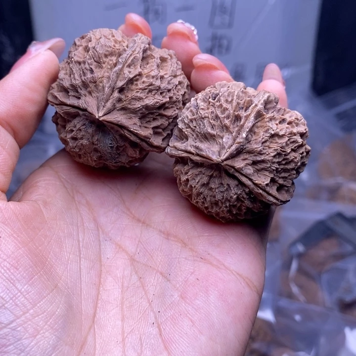 把件文玩核桃云南野生铁核桃169号40mm