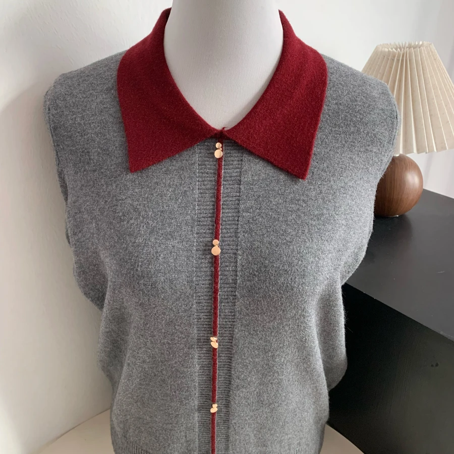 中老年妈妈2025新款春装翻领套头针织衫洋气春秋薄款毛衣外穿上衣