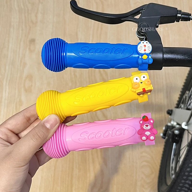 儿童自行车手把套防滑防汗可爱卡通多啦A梦平衡车单车车把套通用