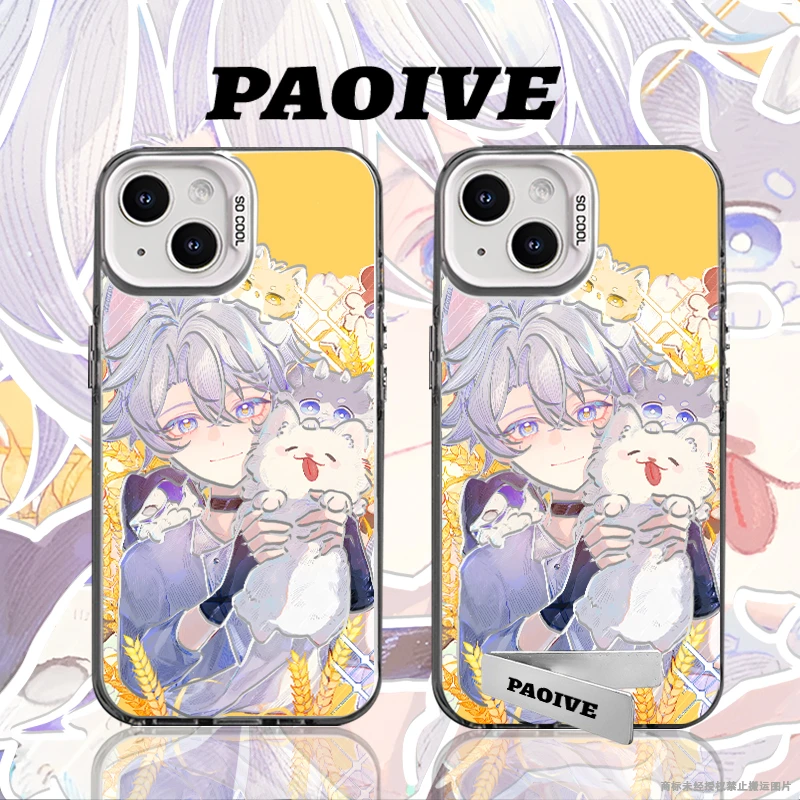 白厄适用苹果华为vivoiPhone小米三星防摔彩银手机壳