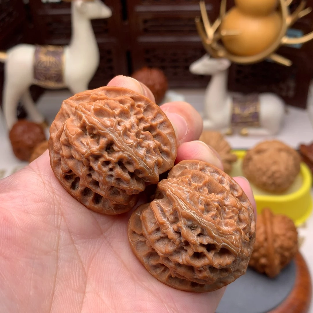 把件文玩核桃萌***奇苹果园全品  1号