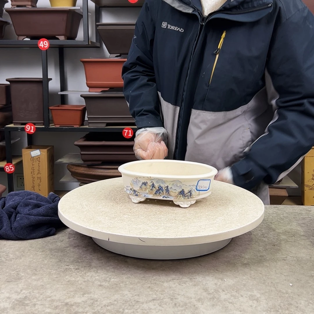 紫砂花盆内长18，内宽13，内深4.5