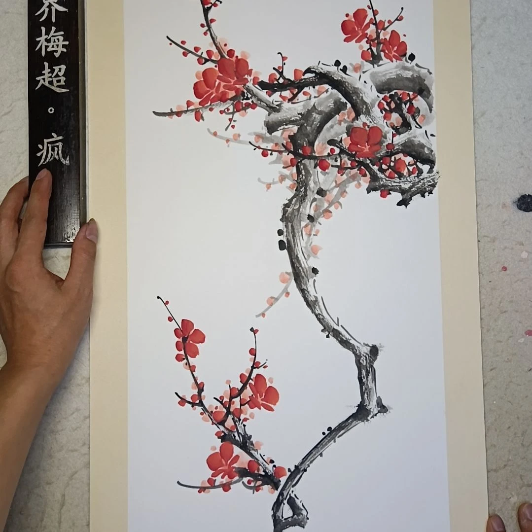 绘画晓*精品梅花卡宣作品
